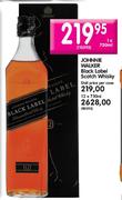 Johnnie Walker Black Label Scotch Whisky-1 x 750ml