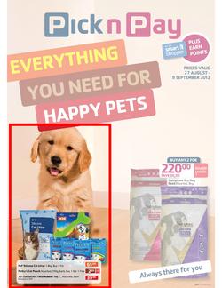 PicknPay : Happy Pets (27 Aug - 9 Sep), page 1