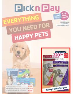 PicknPay : Happy Pets (27 Aug - 9 Sep), page 1