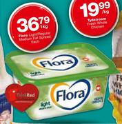 Flora Light/Regular Medium Fat Spread-1kg Each
