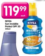 Nivea Sun Invisible Protect SPF 50-200ml