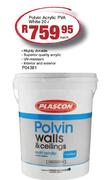 Polvin Walls & Ceilings Acrylic PVA White-20Ltr 