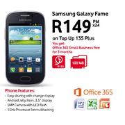 Samsung Galaxy Fame-On Top Up 135 Plus