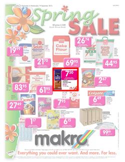 Makro : Food - Gauteng Only (13 Sep - 19 Sep), page 1