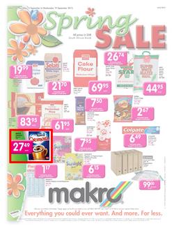 Makro : Food - Gauteng Only (13 Sep - 19 Sep), page 1