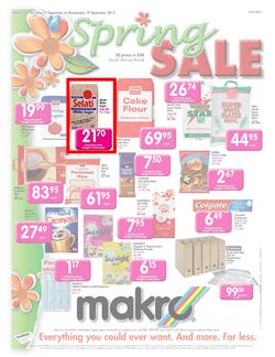 Makro : Food - Gauteng Only (13 Sep - 19 Sep), page 1