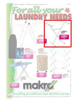 Makro : For All Your Laundry Needs (17 Sep - 30 Sep), page 1