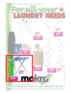 Makro : For All Your Laundry Needs (17 Sep - 30 Sep), page 1