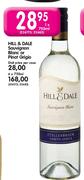 Hill & Dale Sauvignon Blanc or Pinot Grigio - 1 x 750ml
