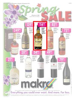 Makro : Spring Sale - Liquor (18 Sep - 24 Sep), page 1