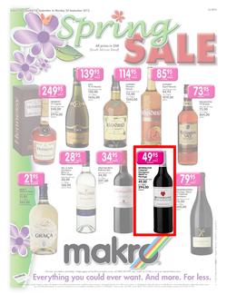 Makro : Spring Sale - Liquor (18 Sep - 24 Sep), page 1