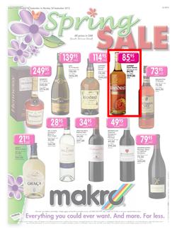 Makro : Spring Sale - Liquor (18 Sep - 24 Sep), page 1