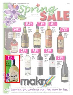 Makro : Spring Sale - Liquor (18 Sep - 24 Sep), page 1