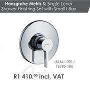 Hansgrohe Metris S: Single Lever Shower Finishing Set With Small l-Box