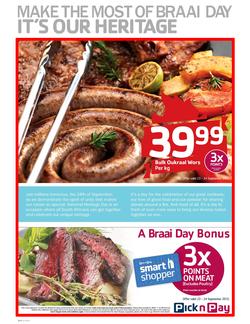 Pick n Pay : Braai Day, It's Our Heritage (23 Sep - 24 Sep), page 1
