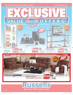 Russells : Exclusive Value Offers (25 Sep - 20 Oct), page 1