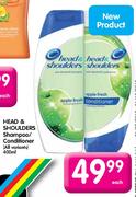 Head & Shoulders Shampoo/Conditioner-400ml Each