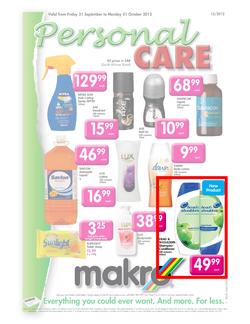 Makro : Personal Care (21 Sep - 1 Oct), page 1