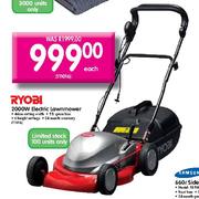 Ryobi 2000w new arrivals lawn mower