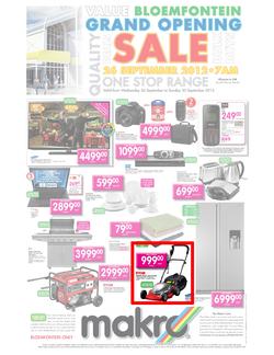 Makro : Bloemfontein Grand Opening - General (26 Sep - 30 Sep), page 1