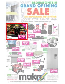 Makro : Bloemfontein Grand Opening - General (26 Sep - 30 Sep), page 1