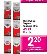 Five Roses Tagless Teabags Strip-20 x 10's