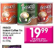 Frisco Instant Coffee Tin-250g