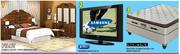 Pilot Isabella Deluxe 3 Piece Bedroom Suite/Samsung 82cm LCD TV/King Koil Scorpio Pillow Top Queen B