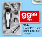 Wahl Homepro Basic Hairclipper Set-6 Piece