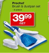 Prochef Brush & Dustpan Set-4 Piece