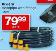 Riviera Hosepipe With Fittings-20m