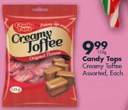 Candy Tops Creamy Toffee-125Gm Each