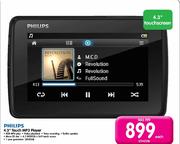 Philips 4.3" Touch MP3 Player-Each