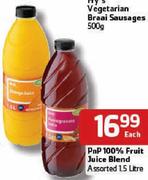 PnP 100% Fruit Juice Blend-1.5L Each