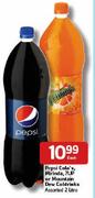 Pepsi Cola's Mirinda, 7Up Or Mountain Dew Coldrinks-2L Each