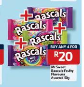Mr Sweet Rascals Fruity Flavours- 50g Each