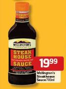 Wellington"s Steak House Sauce-700ml Each