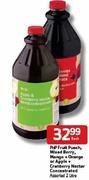 Pnp Fruit Punch, Mixed Berry, Mango + Orange Or Apple + Cranberry Nectar Concentrated-2 Litre Each