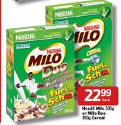 Nestle Milo (335g) Or Milo Duo Cereal-350g Each
