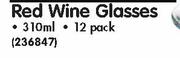 Manhattan Red Wine Glasses-Per 12 Pack