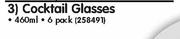 Manhattan Cocktail Glasses-Per 6 Pack