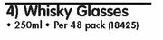 Consol Whisky Glasses-Per 48 Pack