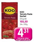 Koo Tomato Paste Sachet(Original)-100gm/