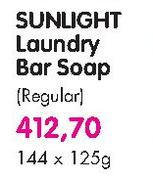 Sunlight Laundry Bar Soap(Regular)-144 x 125gm