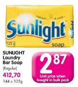 Sunlight Laundry Bar Soap(Regular)-125gm