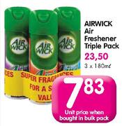 Airwick Air Freshener Triple Pack-180ml Each