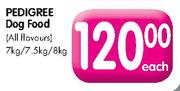 Pedigree Dog Food(All Flavours)-7kg/7.5kg/8kg Each