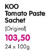Koo Tomato Paste Sachet(Original)-24 x 100gm
