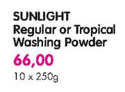 Sunlight Regular or Tropical Washing Powder-10 x 250gm