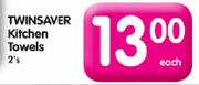 Twinsaver Kitchen Towels-2 Per Pack Each